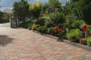 prostokat grafitowy czerwony oliwkowy gladki z faza Obrzeze trawnikowe szary gladki