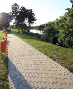 prostokat szary gladki z faza Obrzeze trawnikowe szary gladki 4