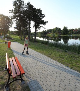 prostokat szary gladki z faza Obrzeze trawnikowe szary gladki 6